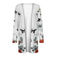 thumbnail image 4 of Mqqzkk Womens Lightweight Summer Cardigan Casual Soft Open Front Long Sleeve Cardigans Graphic Printed Jackets with Pockets, 4 of 5