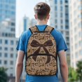 thumbnail image 3 of KUIFORTI Brown Camo Bow Large Capacity Kids Backpack Boys School Bag with Side Pockets Multiple Storage Pockets for Elementary Primary Middle Back to School Supplies, 3 of 7