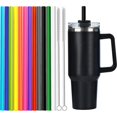 thumbnail image 2 of 12 Pack Color Replacement Straws for Stanley 40 oz 30 oz Tumbler, 12 in Long Reusable Plastic Straws for Stanley Cup Accessories 12 Purple, 2 of 6