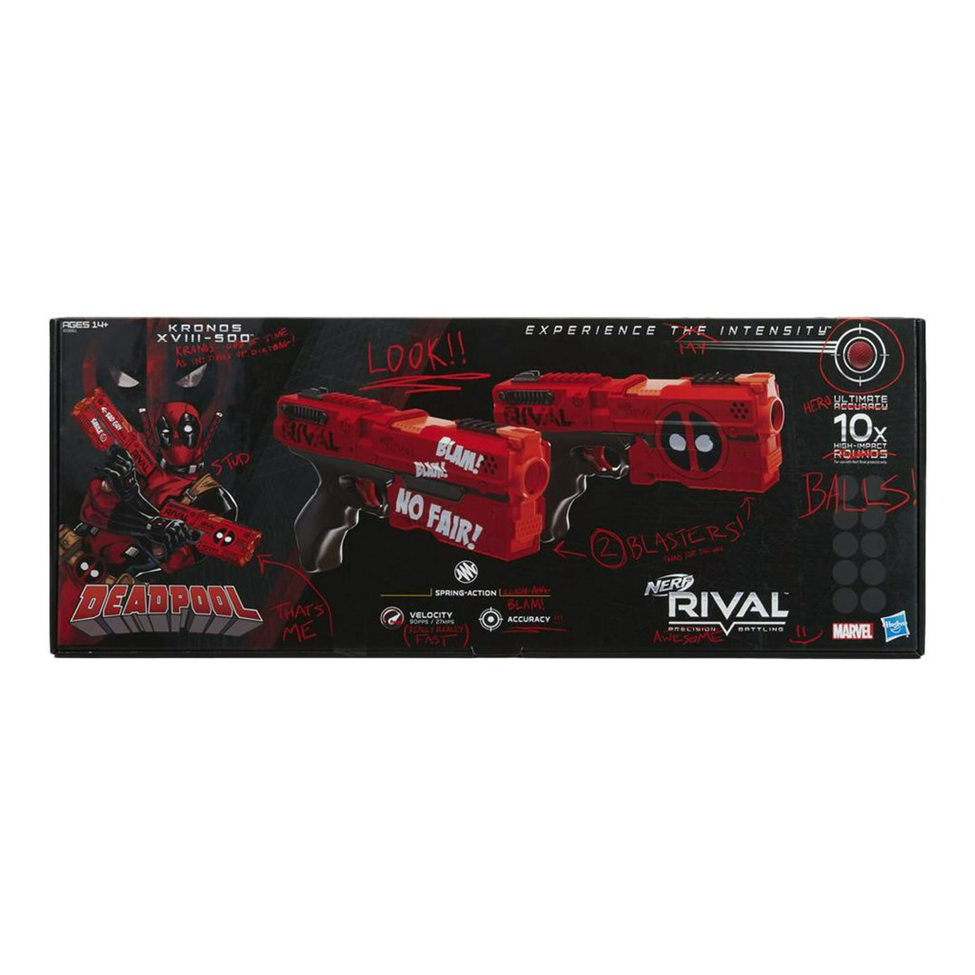 NERF RIVAL - Deadpool Kronos XVIII-500 - 10 high-impact rounds