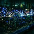 thumbnail image 3 of CNKOO 1Pcs Solar Lawn Light 120LED Firework Starburst Fairy Lights Stake Waterproof Lighting Modes Light Control Outdoor Garden Path Lawn Lamp, 3 of 8