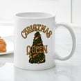 thumbnail image 3 of CafePress - Christmas Queen - 11 oz Ceramic Mug - Novelty Coffee Tea Cup, 3 of 4