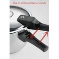 thumbnail image 4 of 1Gal Thickened Stainless Steel Pressure Cooker Cookware Canner Rice Cooker with Spring Valve Safeguard Devices, Compatible with Gas & Induction Cooker Explosion-proof for 3-5 Persons, 4 of 6