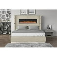 thumbnail image 3 of Lizelle Upholstery Queen 5 Pc Bedroom Set made with wood in Beige, 3 of 15