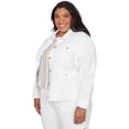 thumbnail image 3 of Alfred Dunner Womens Plus-Size Patch Pocket Collared Jacket, 3 of 4