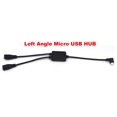 thumbnail image 4 of Kework Micro Usb 5 Pin Splitter 30 Cm Ángulo Izquierdo Cable Divisor Micro Usb 2 Puertos Micro Usb Hub 1 Macho A 2 Hembra Divisor De Extensión Cable Tipo Y (Ángulo Izquierdo), 4 of 4