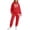 Red, variant on Womens Sweatsuit Bow Print Valentine's Day Tracksuit Hooded Top and Joggers Set Soft Warm Two Piece Lounge Wear for Home Women Sweatsuit Black L