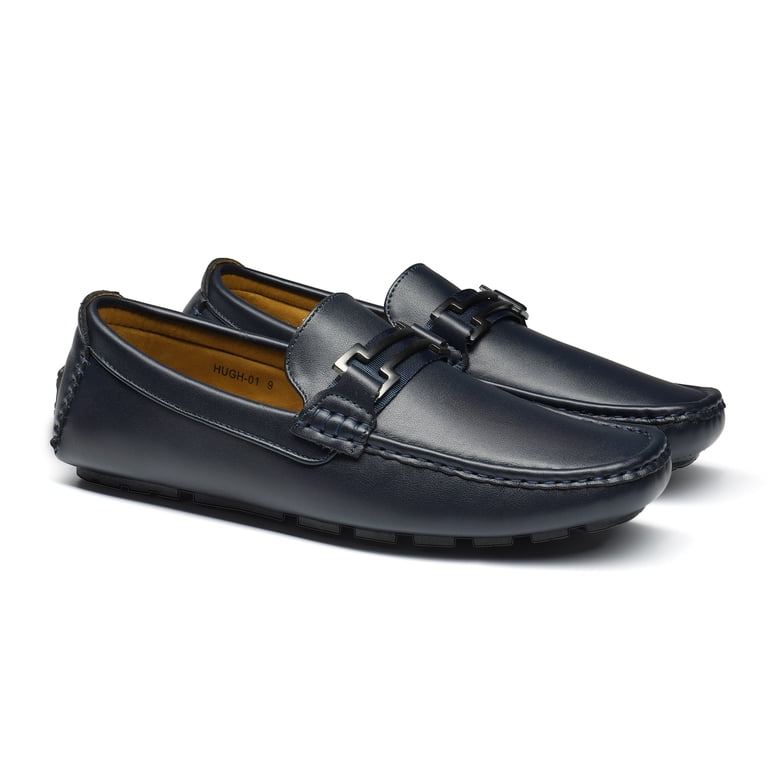 Bruno Marc Loafer Dress Shoes Men\'s Sz 7 HUGH-01 Navy Comfort Technology NWT Box Bruno Marc Loafer Dress Shoes Men main image 4