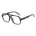 thumbnail image 1 of Bookk Retro Double Bridge Oversized Blue Light Blocking Glasses For And, 1 of 4