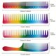 thumbnail image 4 of 6-Piece Rainbow Hair Comb Set - Perfect Christmas Gift for Styling All Hair Types!, 4 of 4