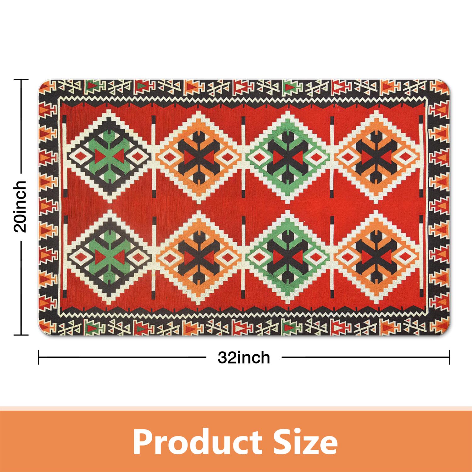 Indulge in Luxury with Our Boho Bathroom Rugs - Non-Slip, Soft, Highly Absorbent, 20x32in, Machine Washable Bath Mat for an Elegant Shower Experience