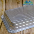 thumbnail image 5 of 9x13 Aluminum Pans Disposable Aluminum Foil Pans Half Size Shallow (100 Pack) Heavy Duty Aluminum Pans Large Baking Pan Aluminum Trays, Roasting, Storing, Heating, Catering, 5 of 5