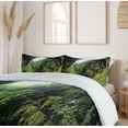 thumbnail image 6 of Ambesonne Scenery Duvet Cover Sets, Punkevni Cave in Czech, 2-Queen, Green, 6 of 7