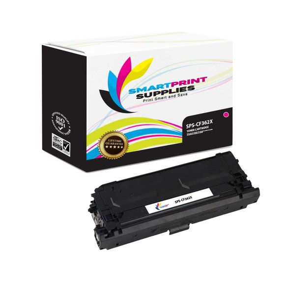 Smart Print Supplies Cartouche de Toner Jaune à Rendement Élevé Compatible 508X CF362X de Remplacement pour Imprimantes HP Laserjet Enterprise M552 M553 MFP M577 (9 500 Pages)