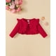 thumbnail image 4 of Vestido Renotemy para niñas, tutú de lentejuelas rojas con cárdigan, 4 of 6