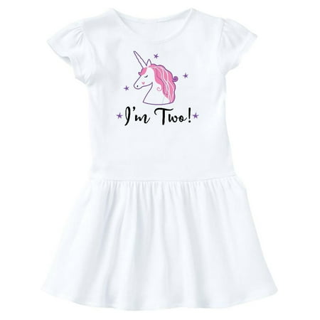 

Inktastic 2nd Birthday Unicorn Party Gift Toddler Girl Dress