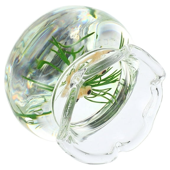 Toyvian Miniature Scene Accessory Doll House Fish Tank Glass 1Set