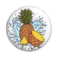 thumbnail image 2 of XMXY Pineapple Juice Drip Splash Spare Tire Cover, Universal Waterproof Cover for Jeep RV Tire Wheel Protection, 16 inch, 2 of 8
