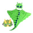 thumbnail image 3 of Capa de Disfraz de dragón jinwen Disfraz de Dinosaurio verde, 3 of 6