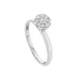 thumbnail image 4 of Round Cut Diamonds Womens Engagement Ring 18K White Gold 0.40 Cttw Size 7.5, 4 of 5