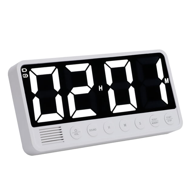 Temporizador Digital De Cocina, Temporizador De Fitness Magnético De 2000 MAh, Configuración Rápida, Pantalla Grande LED Para Trabajo De Estudio