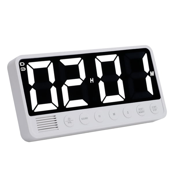 Temporizador Digital De Cocina, Temporizador De Fitness Magnético De 2000 MAh, Configuración Rápida, Pantalla Grande LED Para Trabajo De Estudio