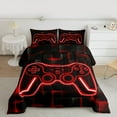 thumbnail image 2 of Castle Fairy Kids Children Hexagon Gamer Twin Comforter Sets,Video Game Bedding Set, 2 of 8