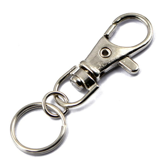 6 SWIVEL KEYCHAIN LOBSTER CLASPS CLIP HOOK BAG FINDINGS KEY - , 55 mm