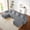 Gray, variant on 133" Cloud Couch, Black Boneless Sectional Sofa for Living Room, 6-Seater U-Shaped Sofa, Corduroy Deep Seat with 2 Ottomans and Cup Holders, No Assembly