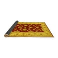 thumbnail image 2 of Ahgly Company Indoor Square Oriental Yellow Industrial Area Rugs, 8' Square, 2 of 4