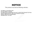 thumbnail image 2 of Transit Auto Front Rear Disc Brake Rotors and Semi-Metallic Pads Kit for Car BMW 328i xDrive X1 328xi K8F-101357, 2 of 11
