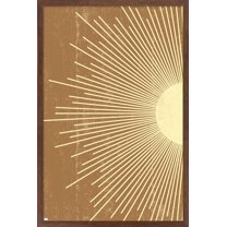 Abstract Sun Wall Poster, 14.725" x 22.375" Framed