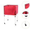 thumbnail image 6 of Vsenkes Rolling Sports Ball Cart Convenient Ball Storage Bin for Football Toy Garage Red, 6 of 9