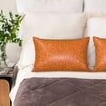 thumbnail image 4 of Disketp Orange Glitter Satin Pillowcase For Hair And Skin - Satin Pillow Cases Standard Size 20x30 Inches With Zipper,Gifts For Women Men, 4 of 8