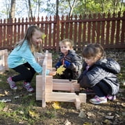 Guidecraft Guidecraft Notch Blocks Set 89 Piece Set: Natural Wooden Stacking Blocks, Educational Montessori Toy for Kids, Indoor/Outdoor Block Play System