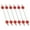 Red, variant on Pack of 6 Metal Snowflake Ornament Bead Crafts for Christmas Tree Holiday Homes Party Decoration