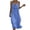 Blue(Womens Dress), variant on Boho Maxi Dress for Women Summer V-Neck Cotton Linen Cami Sundress Crochet Empire Waist Casual Beach Long Dress