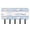 Cute Cat Pattern, variant on Decorative Key Holder Organizer Wall Mounted with 5 Hooks for Keys Mail (7.1 x 4.1 Inches) Panda and Clouds Pattern