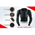 thumbnail image 5 of Kids Children Boys Girls Motorcycle Body Armour Jacket Dirt Bike Back Spine Chest CE Approved Protection Jacket All Black-4 (Years), 5 of 8