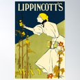 thumbnail image 2 of Lippincott'S May American Magazine Cover Art By William Carqueville 1895 Poster Wall Art, Modern Wall Decor For Living Room Bedroom, 24x36 UNFRAMED, 2 of 3