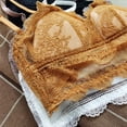 thumbnail image 6 of Lace Bras for Women Comfortable Breathable Racerback V Neck Wireless Triangle Bralettes, 6 of 8