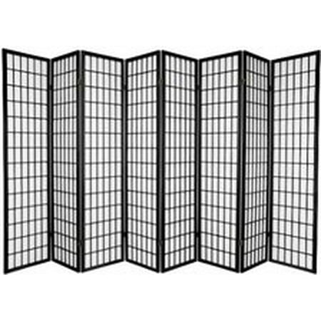 4 Panel Screen China - Legacy Decor 8 Panel Japanese Oriental Style Room Screen Divider Black Color