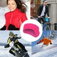 thumbnail image 4 of Cache-oreilles pour Femmes Confortables Pratiques Gardant au Chaud Bandeau pour Cheveux Couvre-Oreilles Extérieurs pour Course Équitation Sports Port Rose Rouge, 4 of 9