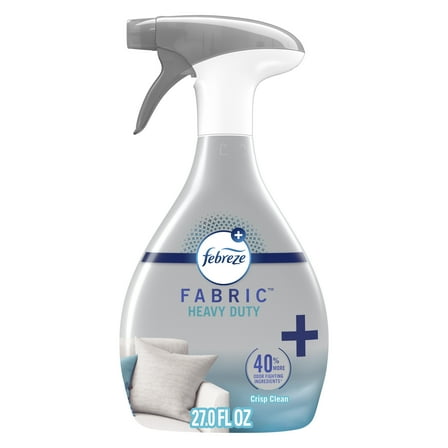 Febreze Fabric Spray Air Freshener, Odor-Fighting, Heavy Duty Crisp Clean, 27 oz
