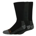 thumbnail image 2 of Dickies Men's Blister Resister Crew Sock, 3 Pack Black Size 6-12, 2 of 6