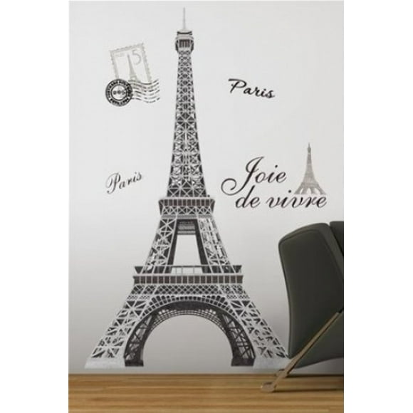 Eiffel Tower Mega Pack Peel and Stick Wall Decal Set - Tower, Clouds and More