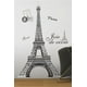 Eiffel Tower Mega Pack Peel and Stick Wall Decal Set - Tower, Clouds and More - image 1 of 3