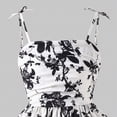 thumbnail image 5 of mgoYE Girls Summer Dress Maxi Spaghetti Strap Ruched Flowy Beach Boho Casual Teen Girl Sundress(Black,7-8 Years), 5 of 7