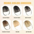 thumbnail image 3 of Clip in Bangs for Women 100% Human Hair Extensions Wispy Bangs Fringe with Hairpieces Air Bangs Flat Bangs Clip Curved Bangs for Daily Wear, 3 of 7