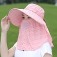 thumbnail image 2 of EnJoCho Hair Scarf for Ladies Women Summer Sun Hat Adjustable Anti Outdoor Riding Large Hat Sun Visor Protective Hat, 2 of 4